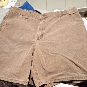 Carhartt Men's Brown Flat Front Shorts